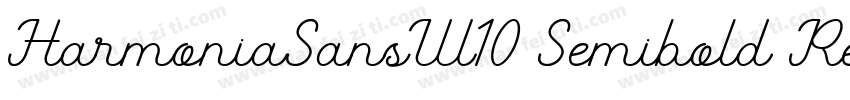 HarmoniaSansW10 Semibold Regular字体转换